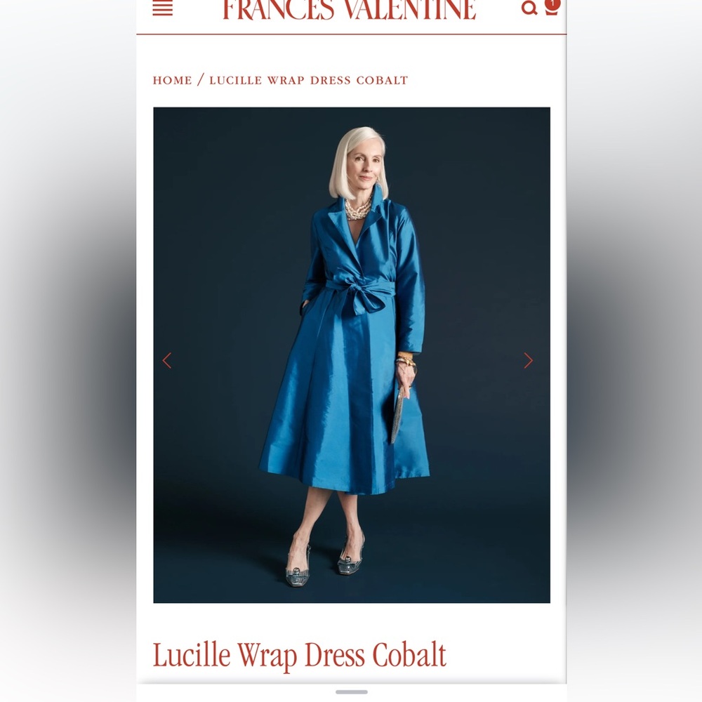 Frances  Valentine Lucille Wrap Dress
Size Small